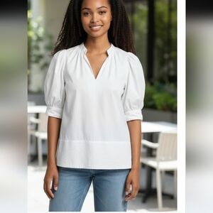 Chic White Blouse for Women 100% Cotton